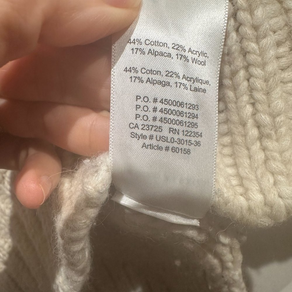 🎉HOST PICK🎉 CREAM Aritzia The Group By Babaton Plumwood Turtleneck XS - Picture 6 of 13